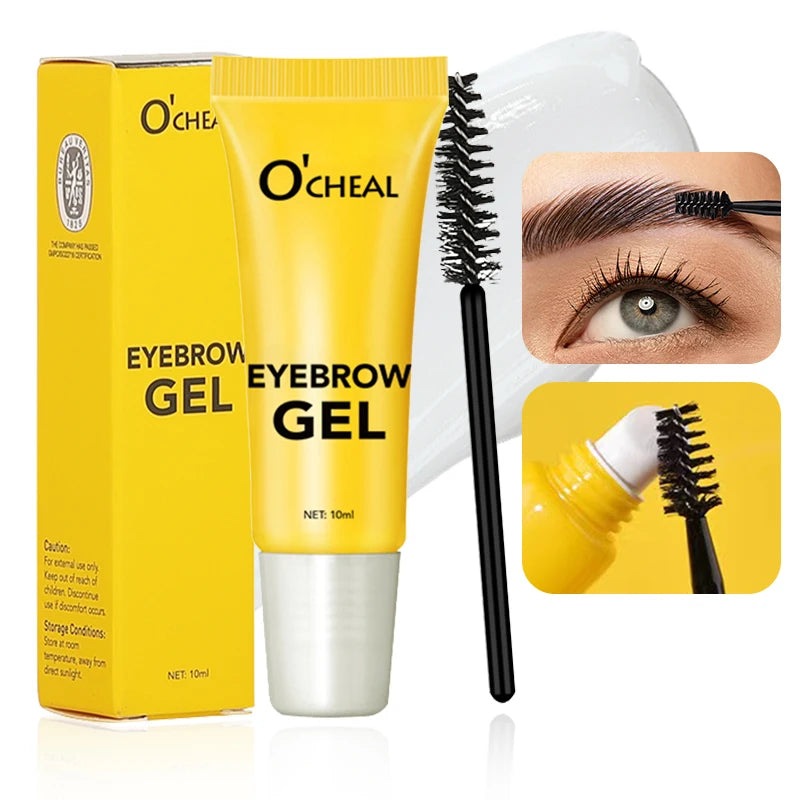 O'CHEAL 3D Eyebrow Gel Colorless Transparent Create Natural Eyebrows Quick-dry Waterproof Long-lasting Thick Full Eyebrow Makeup Oasis Select