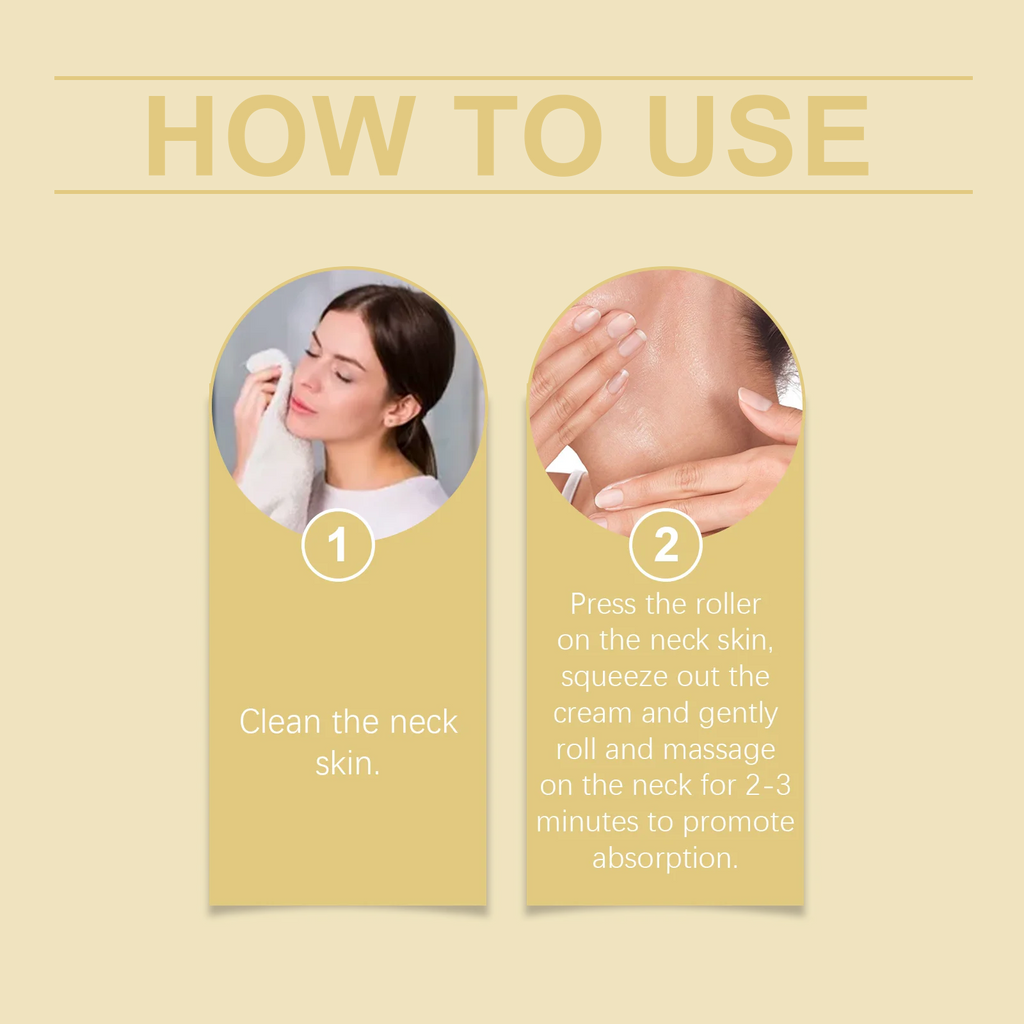Firming Neck Cream with Roller – Lift, Tighten & Reduce Fine Lines
