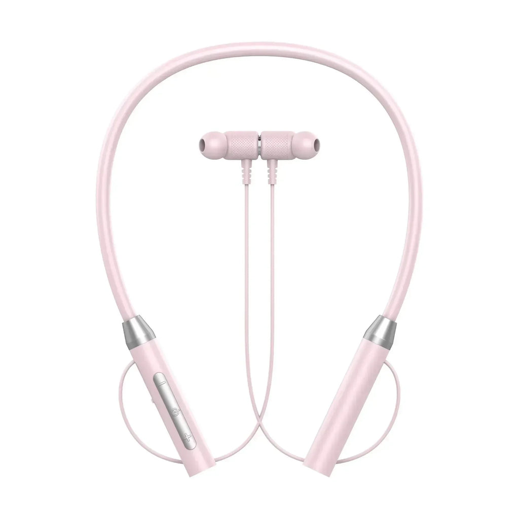 New K58 Bluetooth headset neckband magnetic headset sports running Bluetooth 5.3 headset with microphone Oasis Select pink