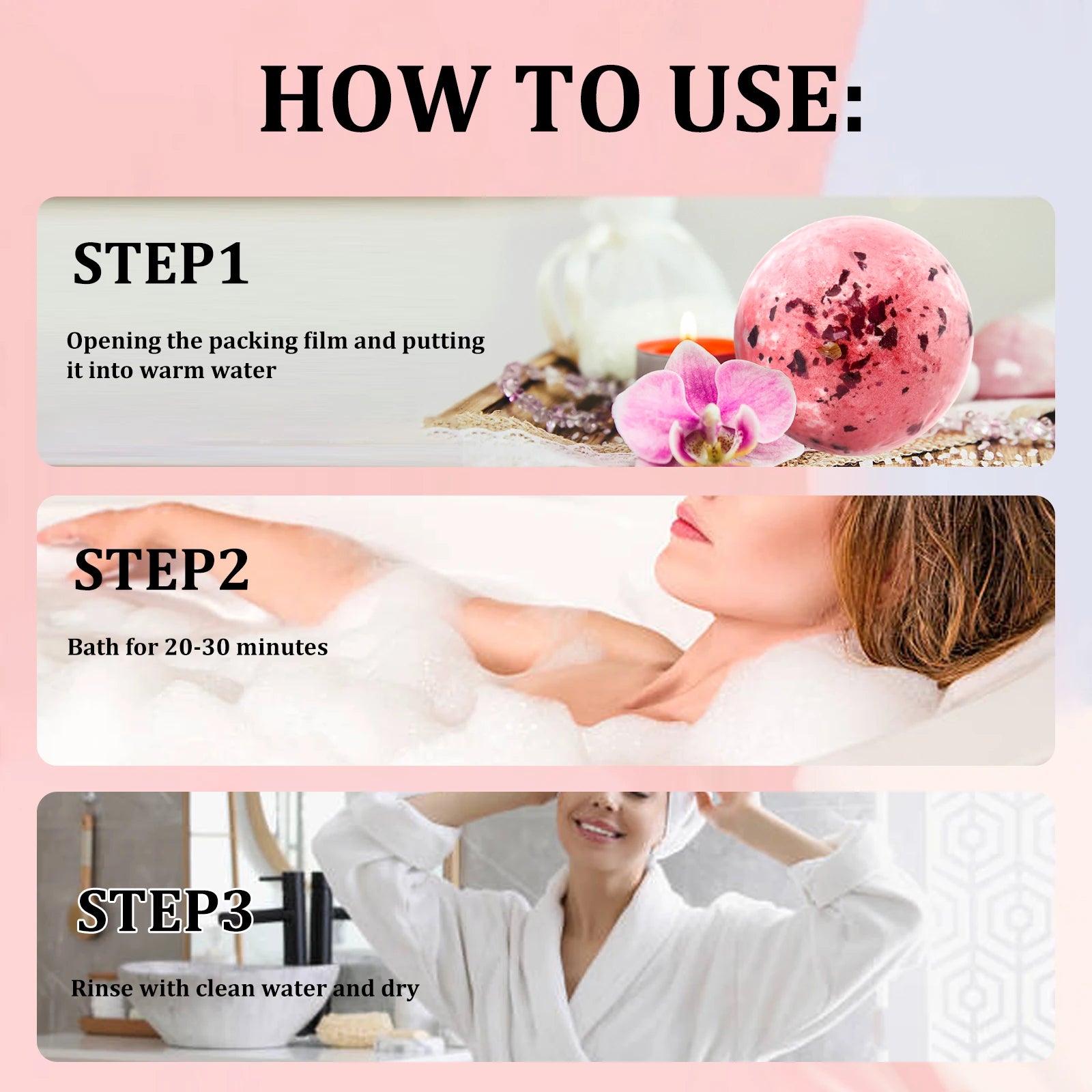 6-Piece Lavender Epsom Salt Bath Set – Women's Spa Gift Spa Bath Gift Set Oasis Select
