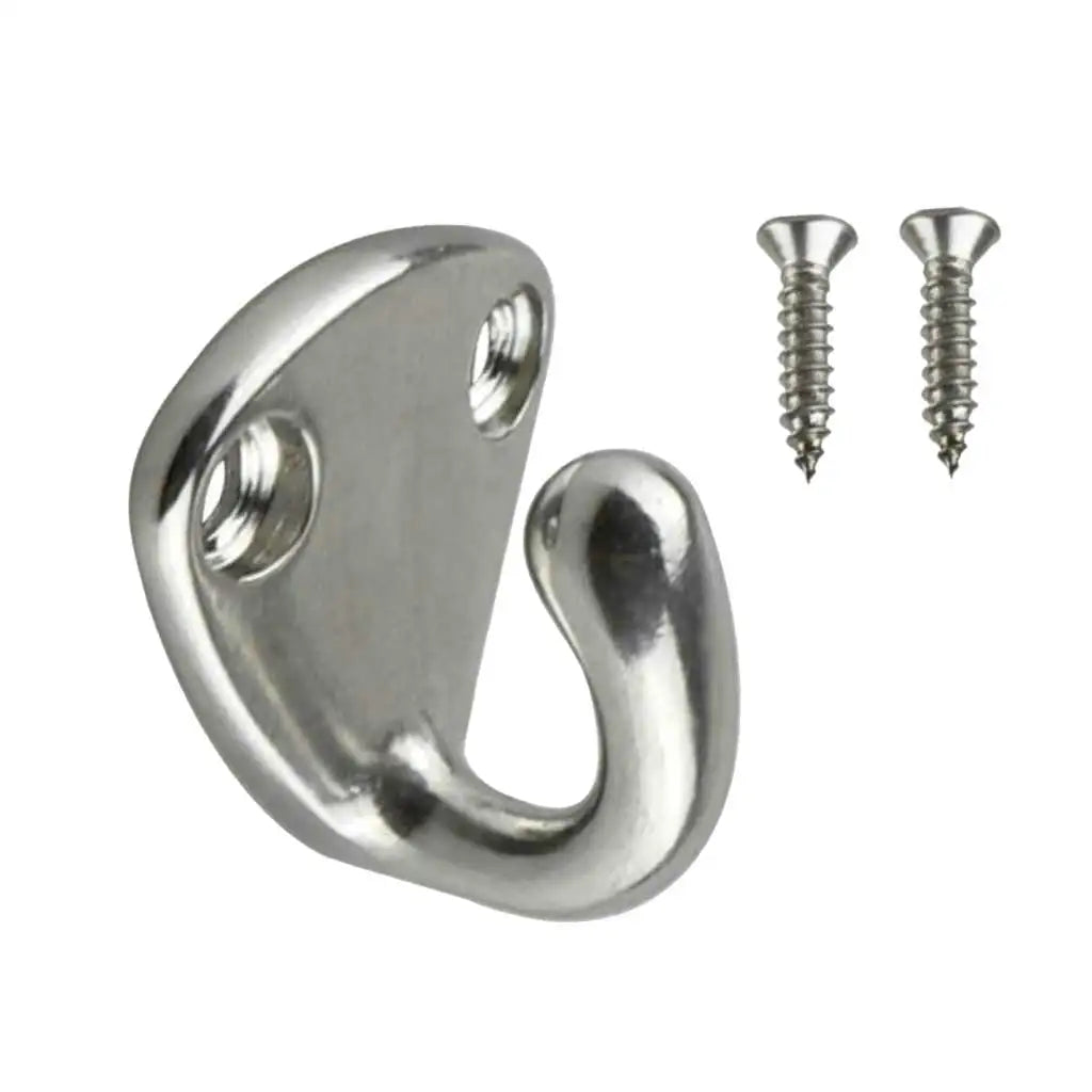 2Pcs 316 Stainless Steel Fender Hook With Closed Eye Spring Clip Marine Boat Yacht Hardware Accessories Fending Hook Parts Oasis Select