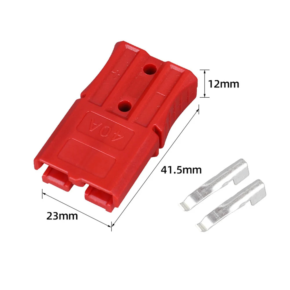 2PCS 40A High-Current Battery Connector Terminal – Forklift & EV Battery Connector Terminal Oasis Select red