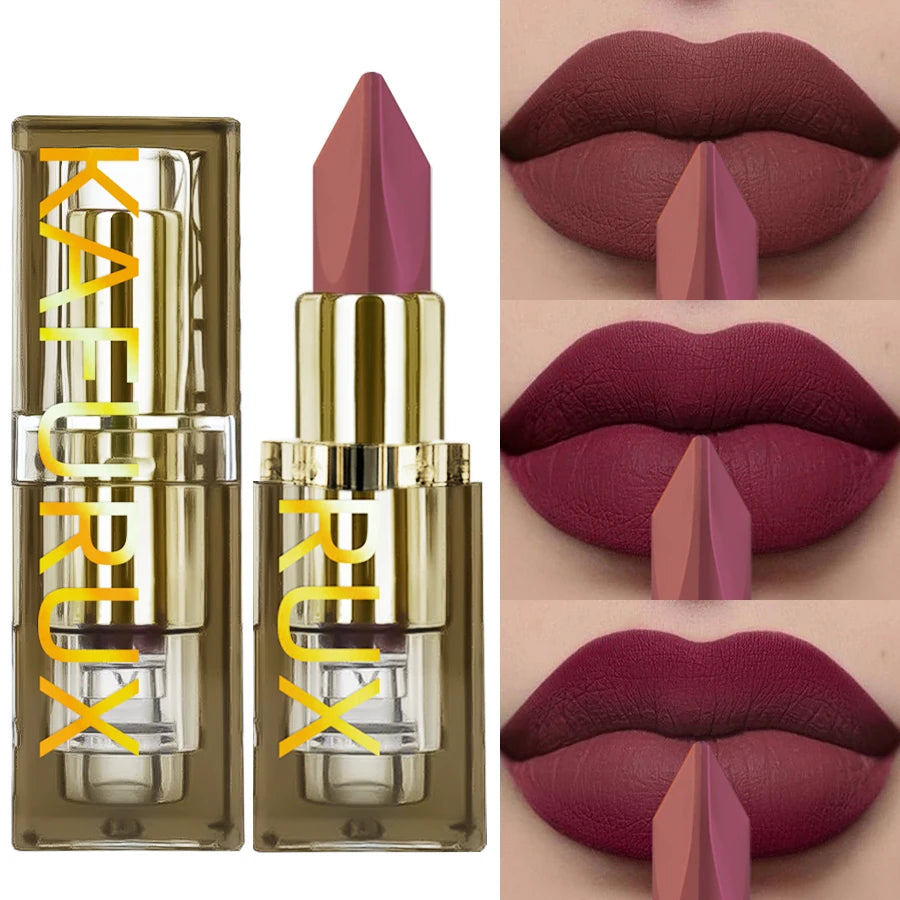KAFURUX Two-Tone Glitter Matte Lipstick – 11 Shades