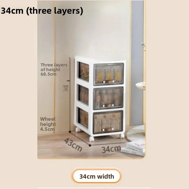 Multi-functional trolley household rack multi-layer removable desk drawer storage cabinet Oasis Select 34cmB
