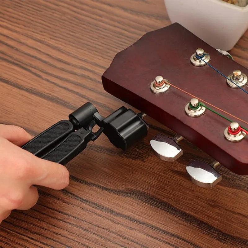 Three In One Guitar String Changing Tool Multifunctional Winder Cutter Bridge Pin Puller Fast String Replacement For Guitar Oasis Select