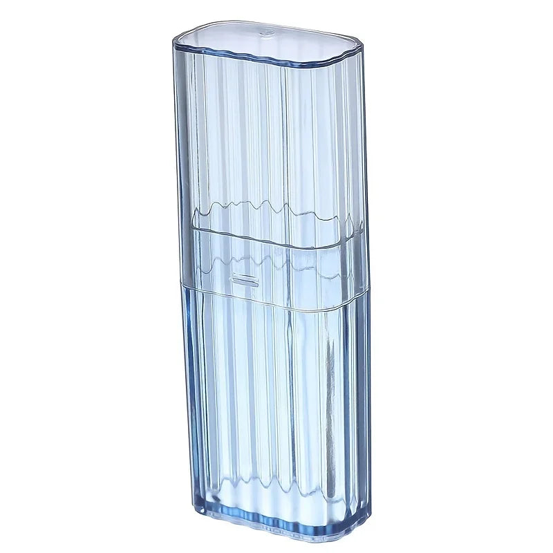 1pc Portable Transparent Storage Box, Practical Toothpick Cotton Swab Case for Travel or Business Trip Oasis Select