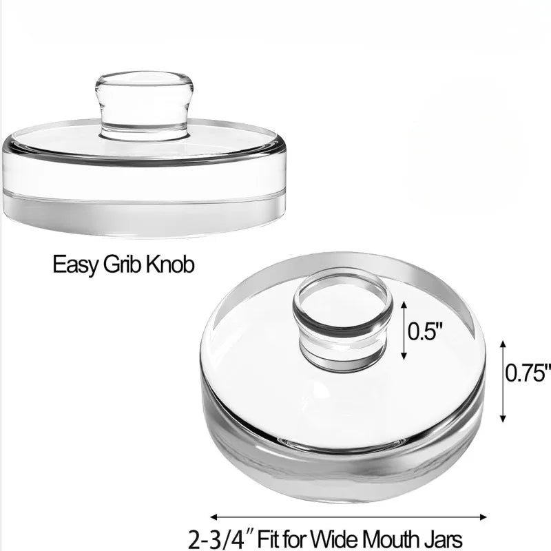 Mini Fermentation Weight Disc Portable Vegetable Press Lid Anti Floating Holder for Pickle Kimchi Jar Homemade Kitchen Tool Oasis Select