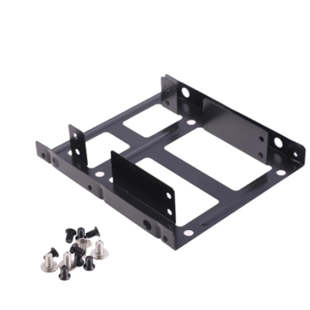 Double Layer SSD Metal Frame 2.5 To 3.5 Internal Mounting Computer SSD Hard Drive Dual Desktop Converter Adapter Bracket Oasis Select Default Title
