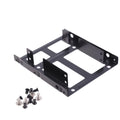 Double Layer SSD Metal Frame 2.5 To 3.5 Internal Mounting Computer SSD Hard Drive Dual Desktop Converter Adapter Bracket Oasis Select Default Title