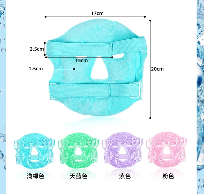 Reusable Facial Gel Ice Pack Mask – Hot & Cold Compress Beauty