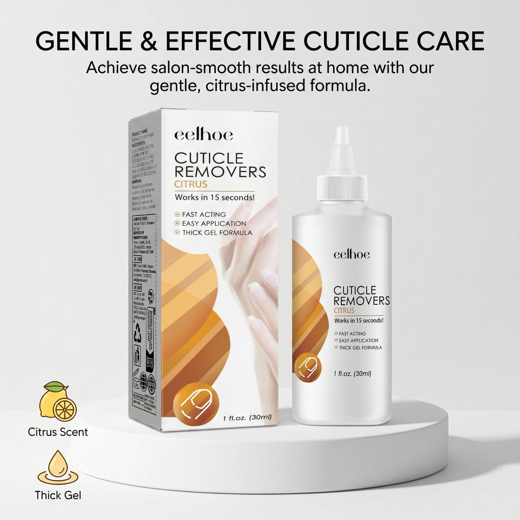 Citrus Cuticle Remover Gel Dead Skin Softener for Nail Care Improve Rough Damaged Nails Smooth Nourishing Care Liquid Oasis Select