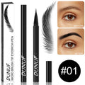 DUNUF 2 Colors Long-lasting liquid Eyebrow pencil Ultra-fine anti-stain, waterproof and perspiration-proof quick drying Eyeliner Oasis Select 01