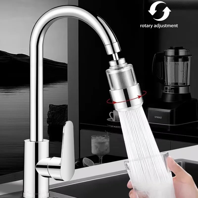 2-Mode Kitchen Faucet Filter & Anti-Splash Nozzle Extender