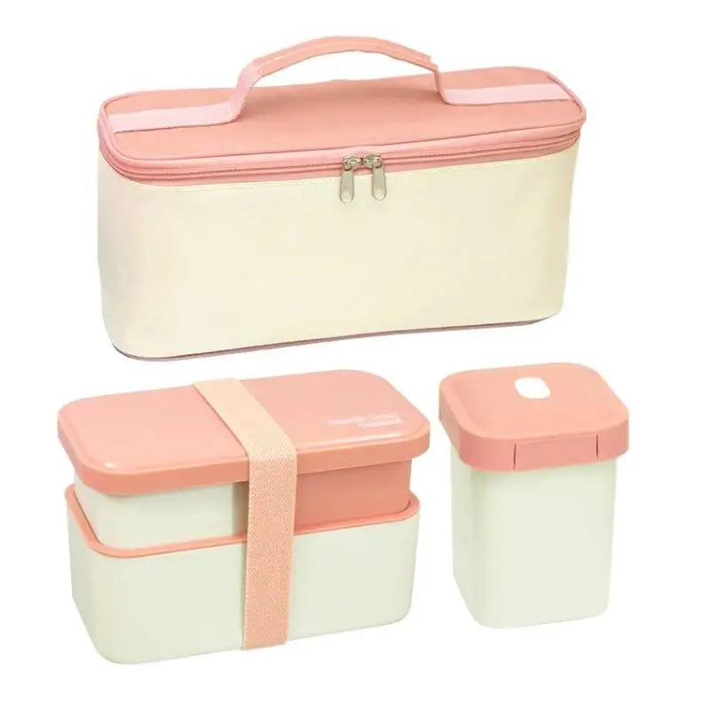 Adult Bento Box,All-inOne Japanese Stackable Lunch Box With Removable Cutlery Set And Sealing Tape,Microwave And Dishwasher Safe Oasis Select red