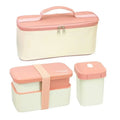 Adult Bento Box,All-inOne Japanese Stackable Lunch Box With Removable Cutlery Set And Sealing Tape,Microwave And Dishwasher Safe Oasis Select red