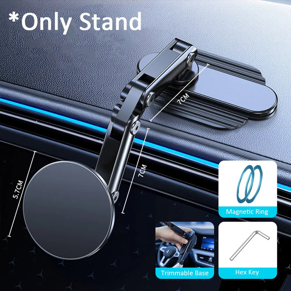 Foldable Dashboard 360° Rotation Phone Car Holder For Magsafe iPhone 17 16 15 14 13 12 Pro Max Samsung Phone Car Holder Oasis Select A