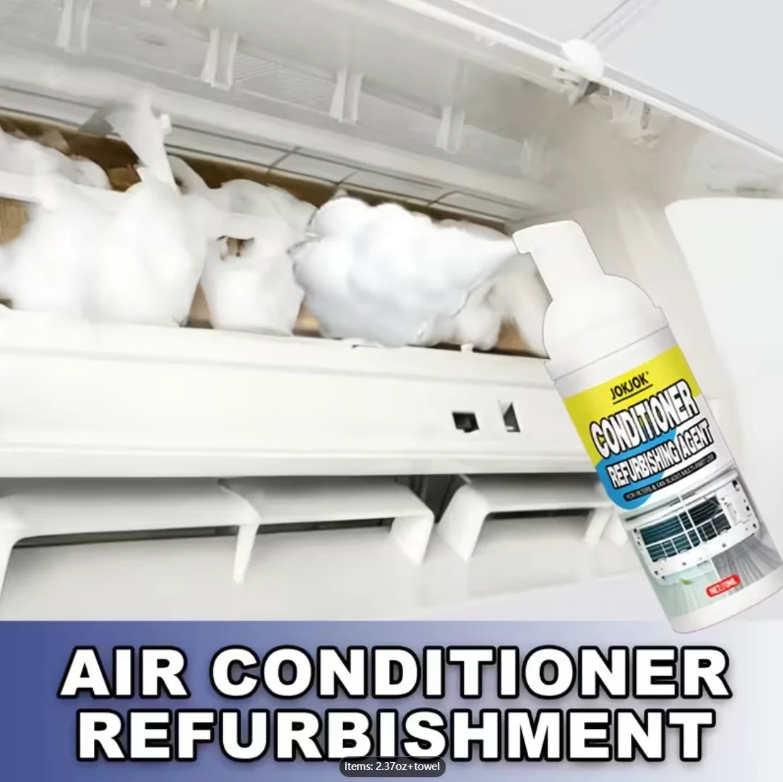 All Types Air Conditioner Cleaner - Surface Renovation Filter Polishing - No Hand Washing Required for Easy Maintenance Oasis Select