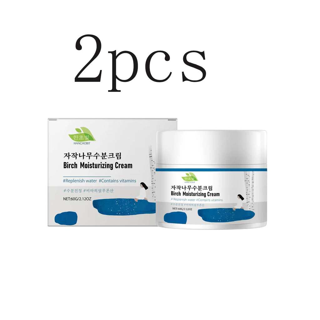 Birch Moisturizing Cream: Deep Nourishment, Skin Renewal, Brightening, and Smooth Refining Care Oasis Select 60gx2pcs