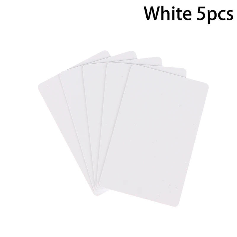 Hot Sale 5/10Pcs NFC215 Black White Cards Rewritable NFC NT-AG215 PVC Cards Blank Easy Convenient Programmable NFC Business Card Oasis Select 5Pcs White