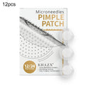 12/24PCS Hydrocolloid Micropoint Pimple Patch For Acne Pimples Overnight, Invisible Acne Cover Patches Micro Needle Pimple Patch Oasis Select A-12pcs