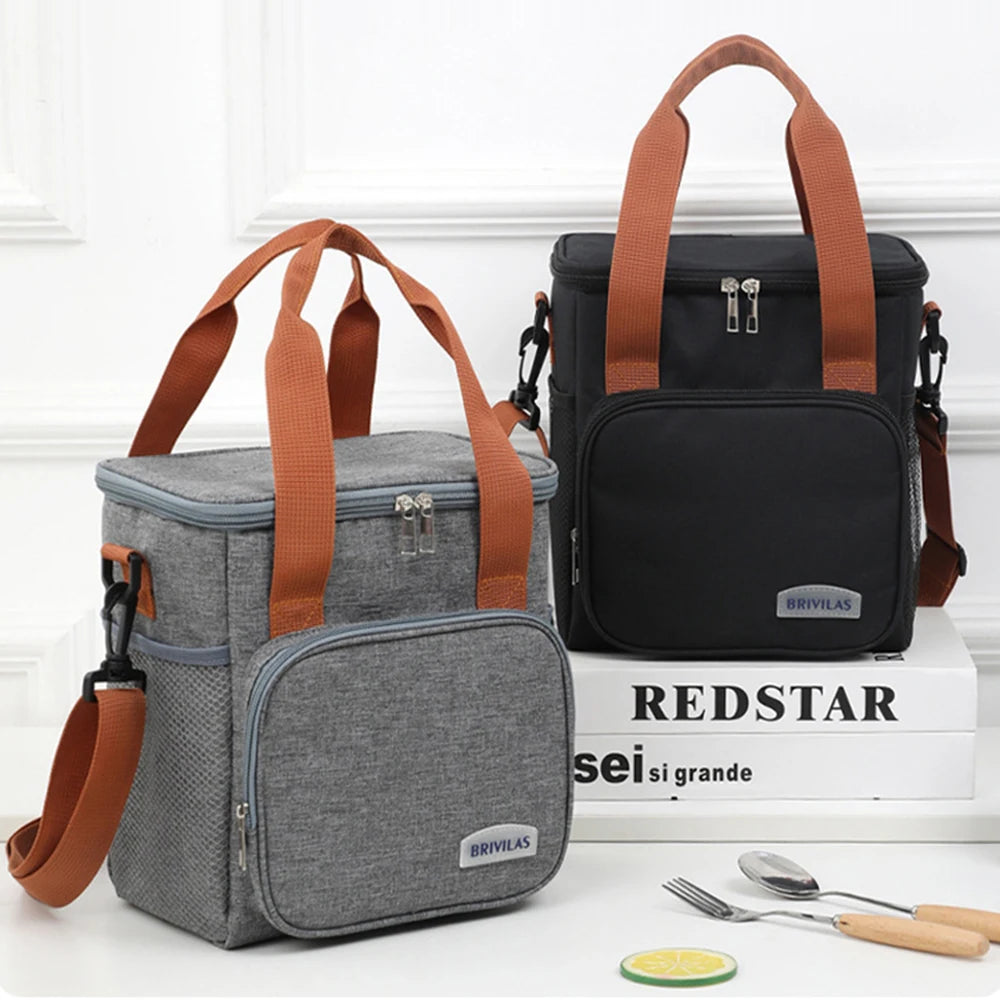 Insulated Lunch Bag – Expandable Double Deck Leakproof Tote