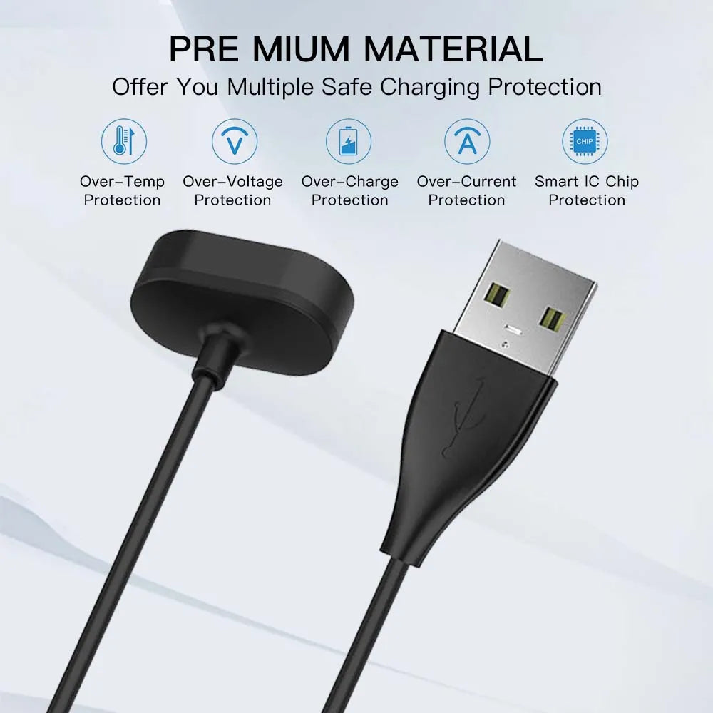 Fitbit Inspire 3 USB Charger Replacement Cable 3.3ft/1m Smartwatch Charger Cable Oasis Select