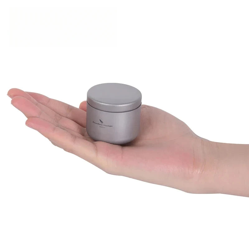 35ml Mini Storage Titanium Tea Jar Box for Coffee Tea Candy Container Cans Spices Tea Caddies Teaware Oasis Select