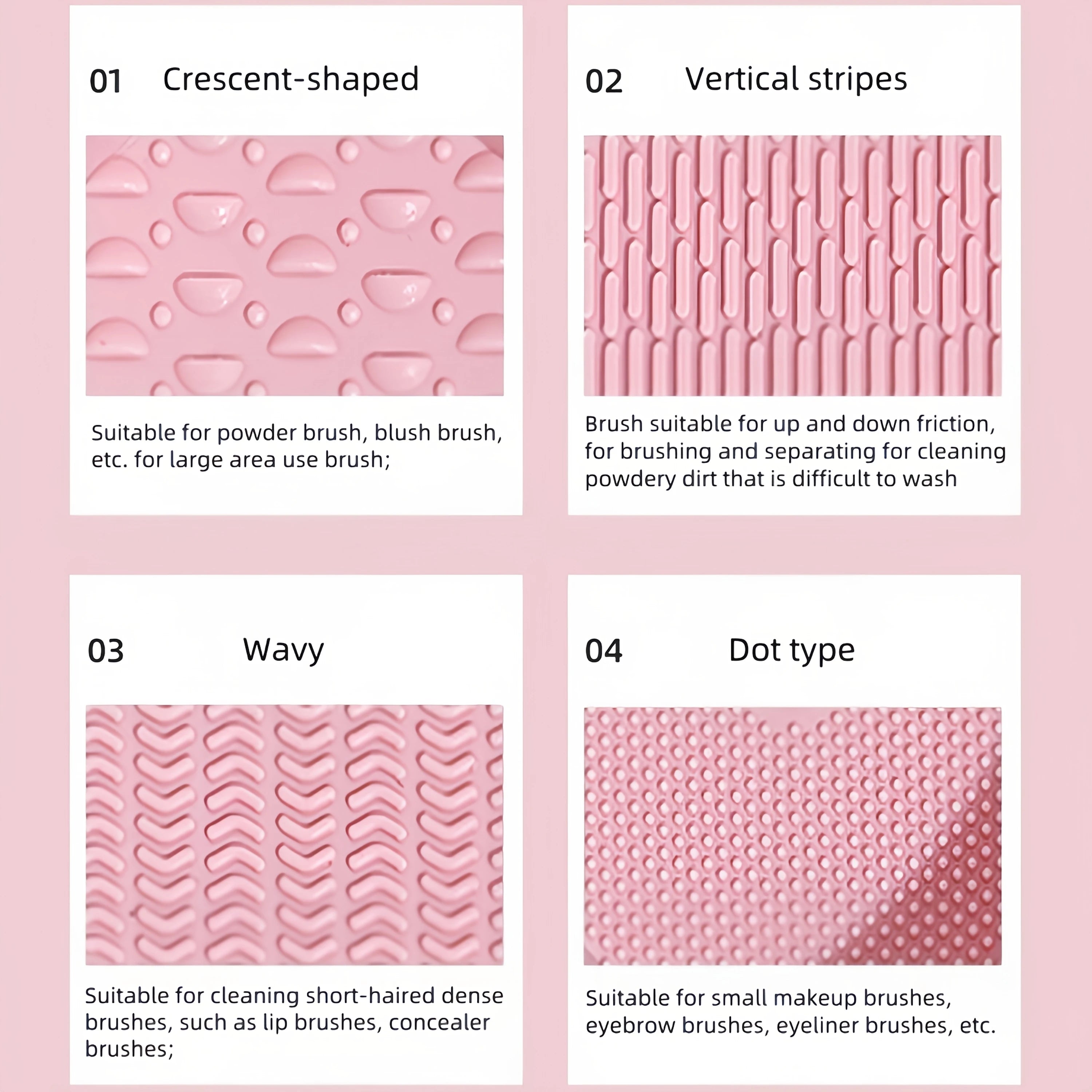 Makeup Brush Cleaner Silicone Pad | Brush Wash Mat Bowl | Foldable Cosmetic Brush Scrubber | Portable Makeup Tool | Deep Clean T Oasis Select