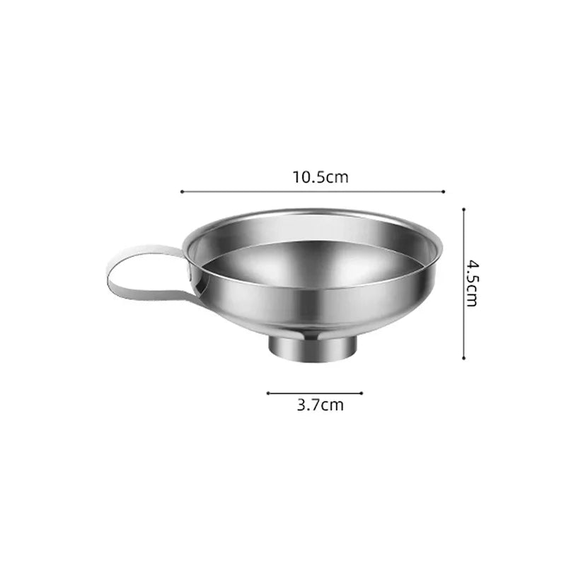 Stainless Steel Wide Mouth Funnel Canning Funnel Cup Jam Salad Dressing Hopper Filter For Jar Canned Filteroil Wine Water Spices Oasis Select Small