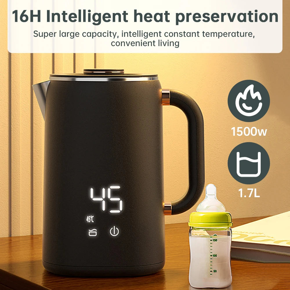 Electric Water Boiler Kettle for Tea Coffee 5 Levels Temperature Control Auto Shut Off Double Layer Insulated Hot Water Kettle Oasis Select