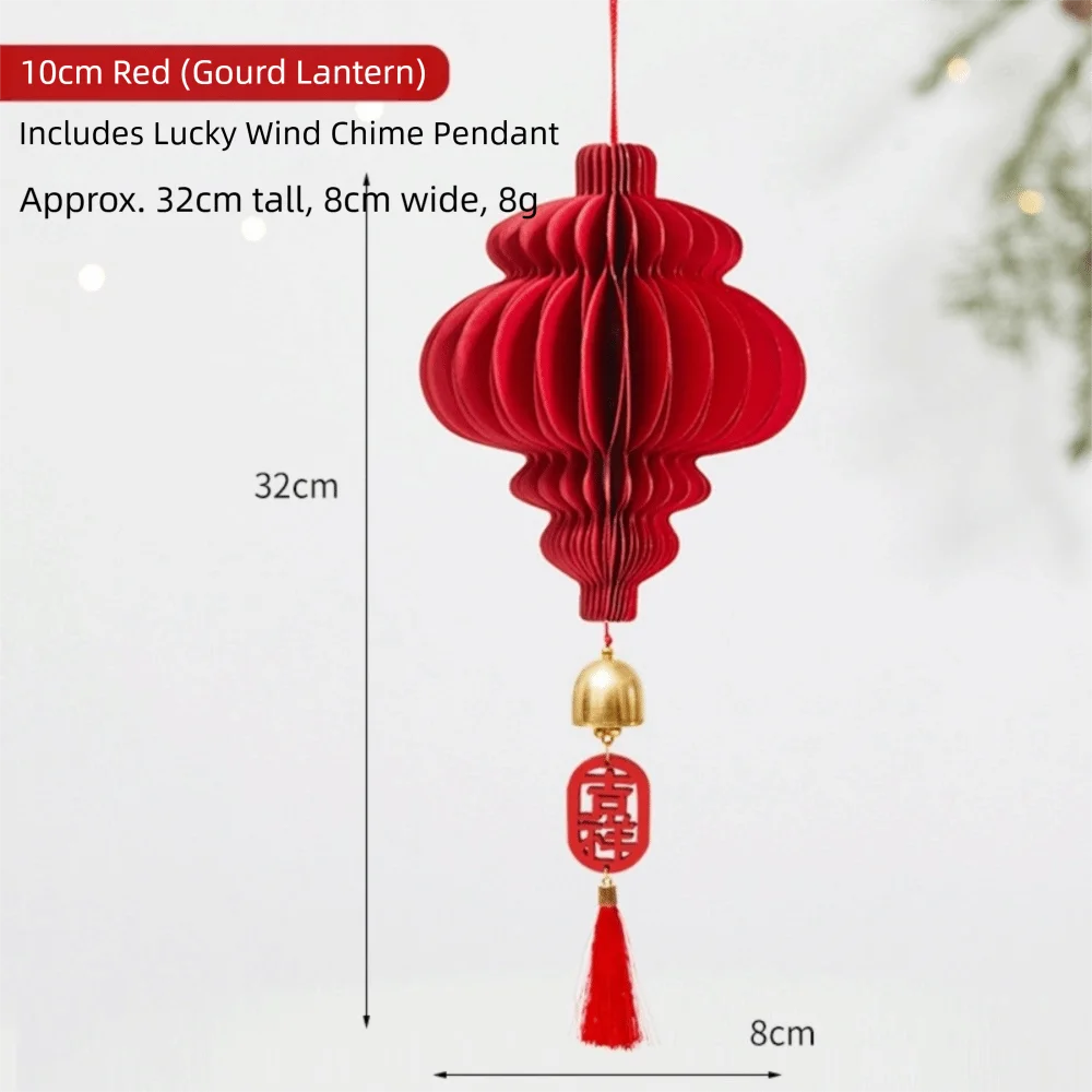 Red Honeycomb Paper Hanging Decoration with Tassel | New Year