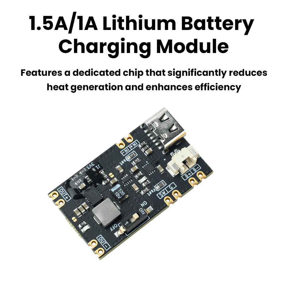 3.3/5V output MCU UPS uninterruptible power supply module 1.5A/1A lithium battery charge Seamless Switch Supply for STM32 ESP32 Oasis Select