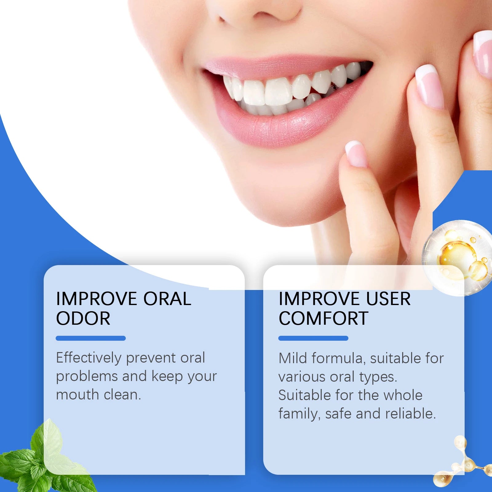 30ml Gum Repair Drops Relieve Receding Gum Promotes Natural Gum Tissue Health Repair Strong Teeth Strengthen Gums Dental Care Oasis Select