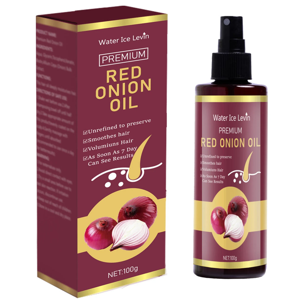 Red Onion Hair Oil with Keratin & Biotin – All Hair Types, 100g Hair Oil Essence Oasis Select 100g Box