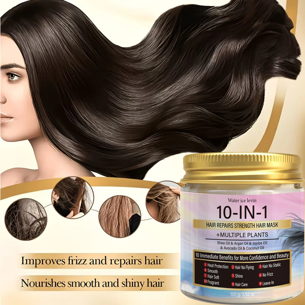Multi-Oil Hair Mask with Keratin & Biotin – 10-in-1 Repair Deep Conditioning Hair Mask Oasis Select