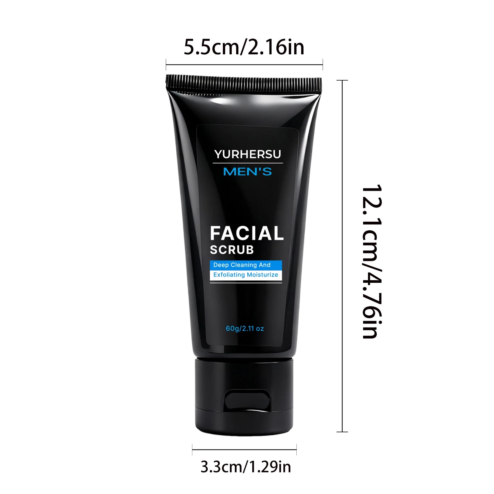YURHERSU Men's Oil Control Exfoliating Face Scrub 60g Men's Face Scrub Oasis Select