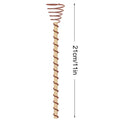6Pcs Electroculture Plant Stakes Gardening Copper Coil Antennas Bonsai Fixing Rod Plants Using for Growing Garden Plants Fruits Oasis Select single attribute
