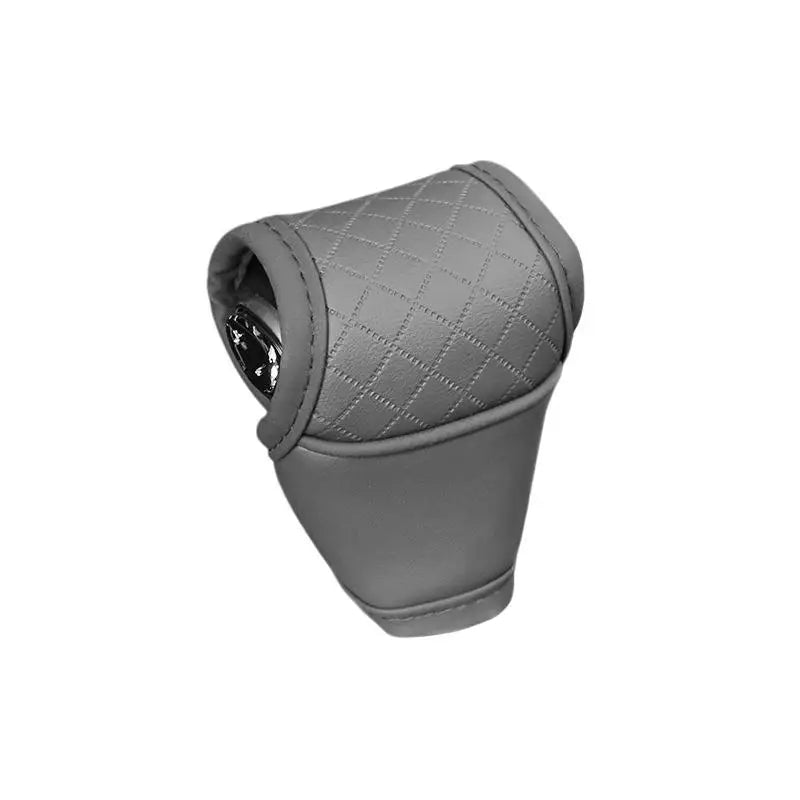 1Pcs PU Leather NonSlip DustProof Shifter Knob Protector Universal Car Gear Shift Cover Gear Lever Interior Decor Accessories Oasis Select Gray