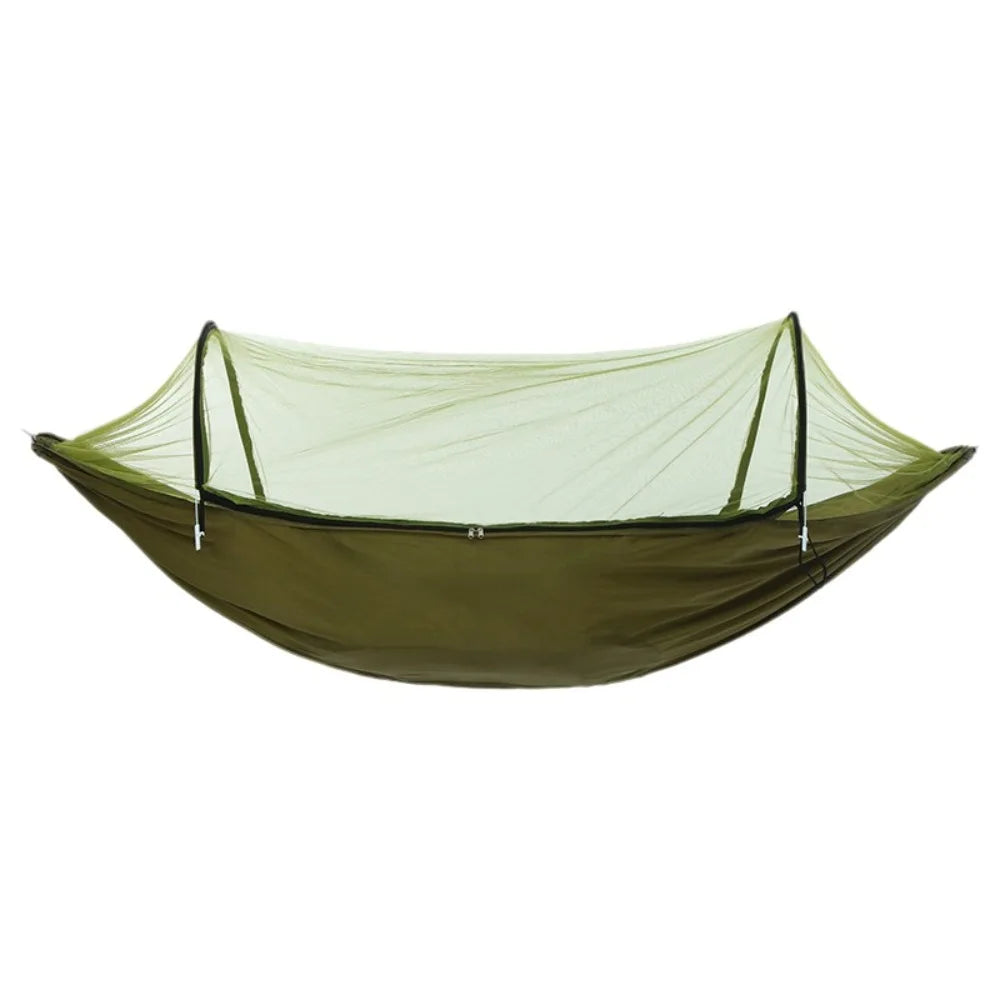 Anti-Mosquito Mosquito Net Hammock Ultra-Light Breathable Portable Hammock Anti-Rollover Swing Design Camping Hammock Adult Use Oasis Select Green