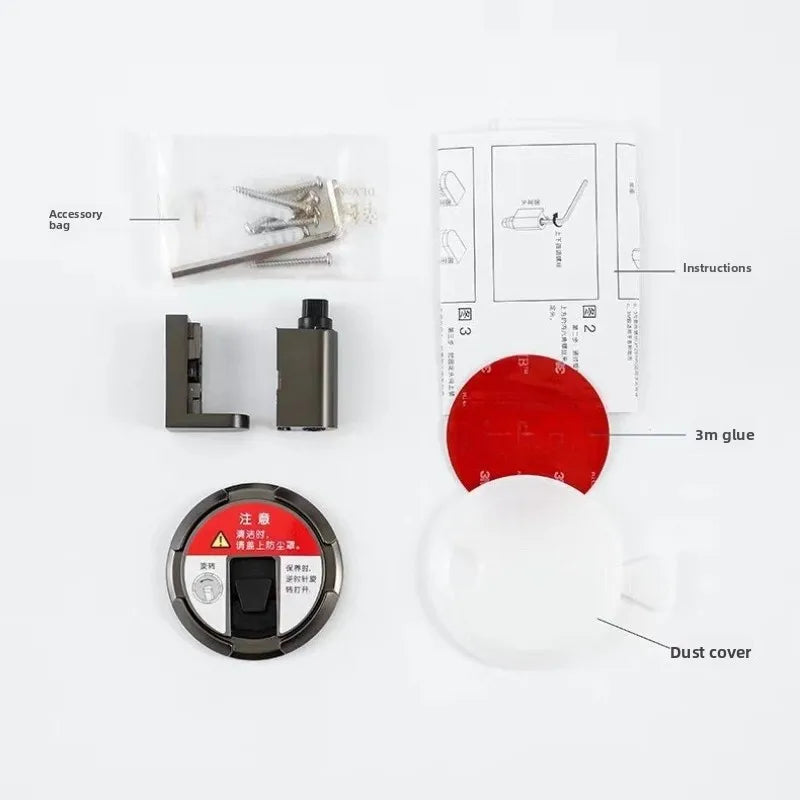 Door Stopper Magnetic Door Stopper No Drilling Silent Floor Door Stop with Screws Adhesive Adjustable Mechanical Magnetic Oasis Select