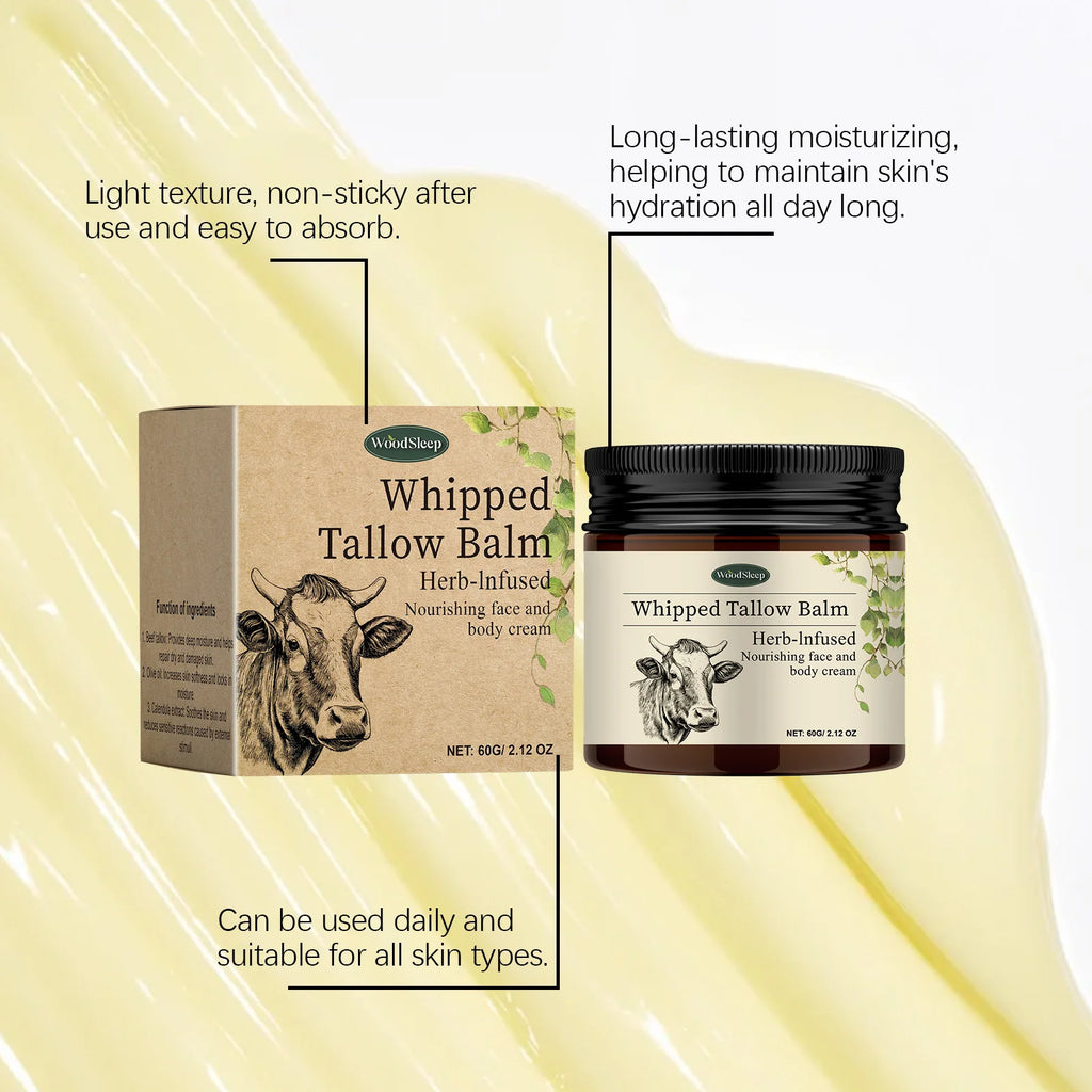 WOODSLEEP Whipped Tallow Balm – Face & Body Moisturizer Whipped Tallow Balm Oasis Select