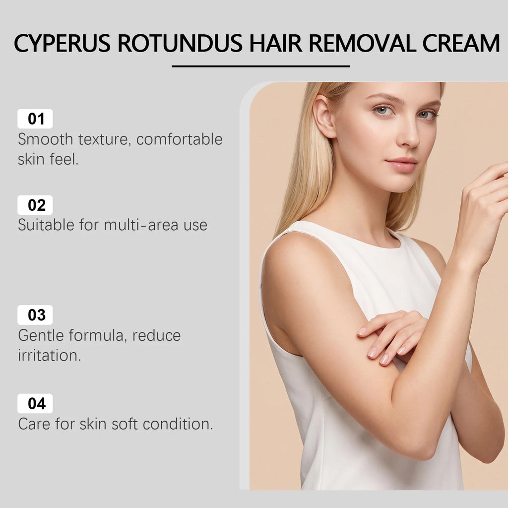 Jaysuing Cyperus Rotundus Hair Removal Cream Sensitive Skin