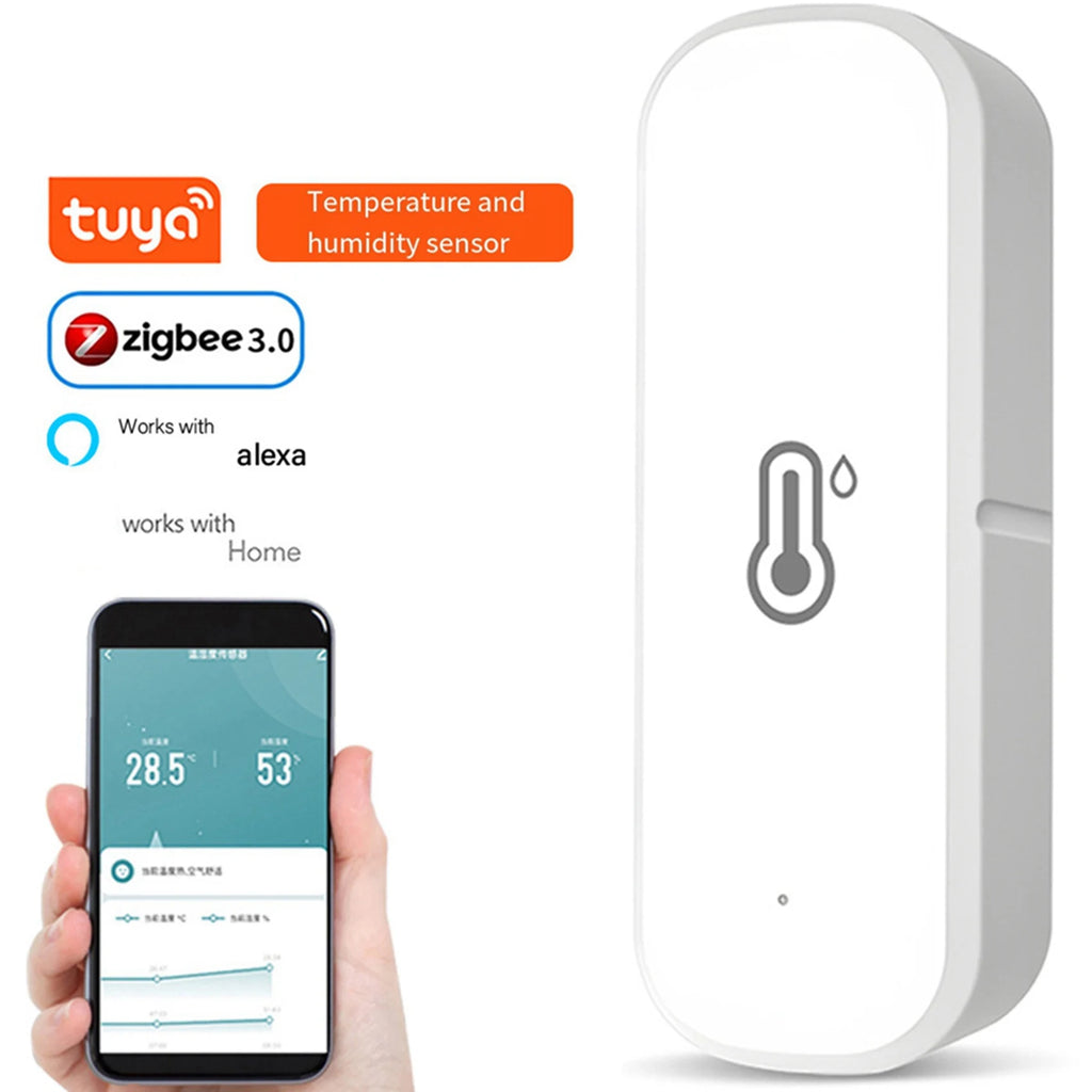 2026-WISH 4X Zigbee Humidity And Temperature Sensor Smart Hygrometer Thermometer Remote Monitoring And Alerts Smart Home Oasis Select