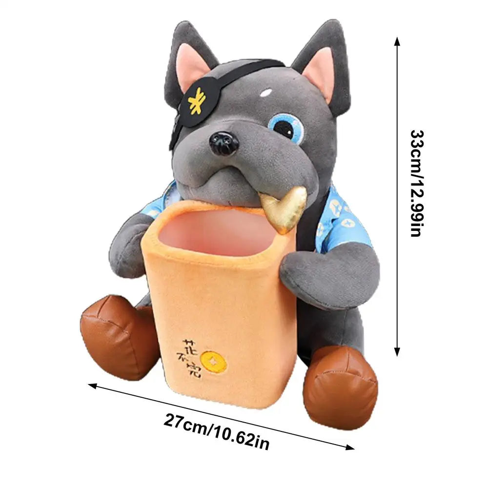 Plush Dog Car Tissue Box Trash Can Doggie Car Tissue Box 2 In 1 Cute Car Tissue Box Creative Animal Cartoon Decorative Organizer Oasis Select A