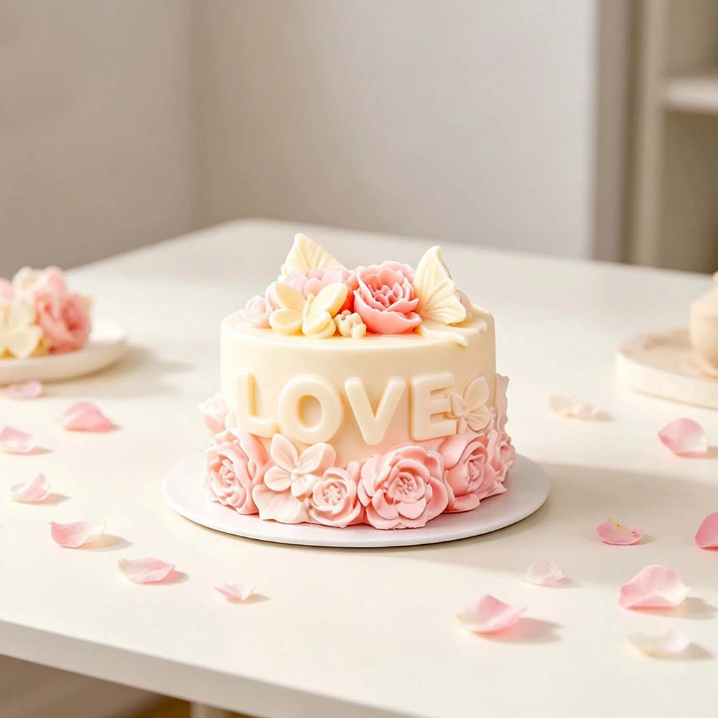 3D Love Heart Cake Silicone Mold DIY Scented Candle Gypsum Soap Resin Chocolate Baking Tools Oasis Select