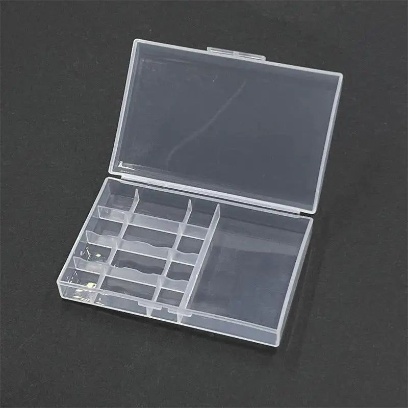 1Pcs Universal AA Battery Storage Box Transparent Plastic Battery And 4-in-1 Charging Cable Organizer Case Oasis Select
