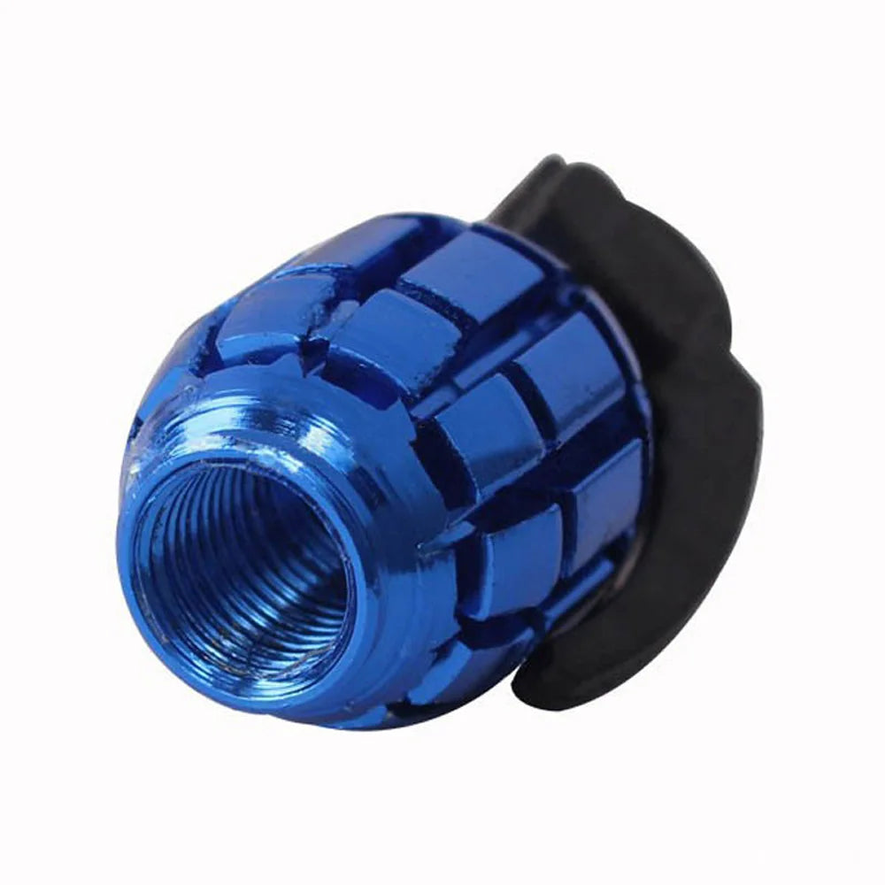 4PCS Colorful Tire Valve Stem Caps, Aluminium Alloy Tire Valve Stem Covers Universal Car Wheel Tire Valve Caps for Cars Trucks Oasis Select