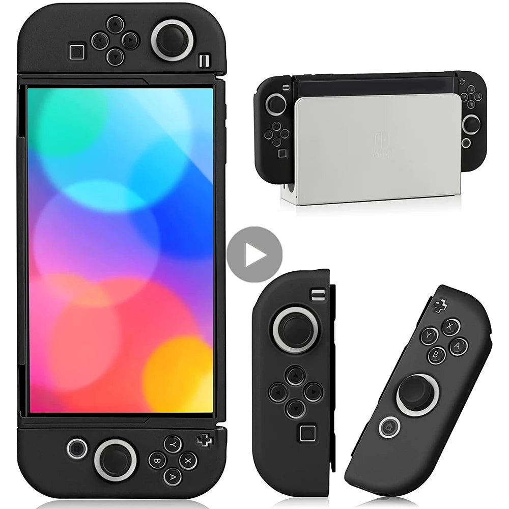 Nintendo Switch OLED Silicone Case & Joy-Con Cover Shell