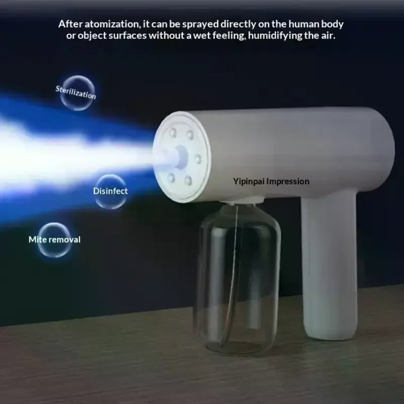 Nano Steam Gun Wireless Hair Care Nano Hydration Sprayer Portable USB Electric Spray Disinfection Gun For Garden Atomizer Tools Oasis Select