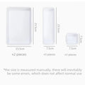 Household Drawer Storage Organizer Covered Sundries Container Jewelry Makeup Tray for Bathroom Kitchen Closet Oasis Select White